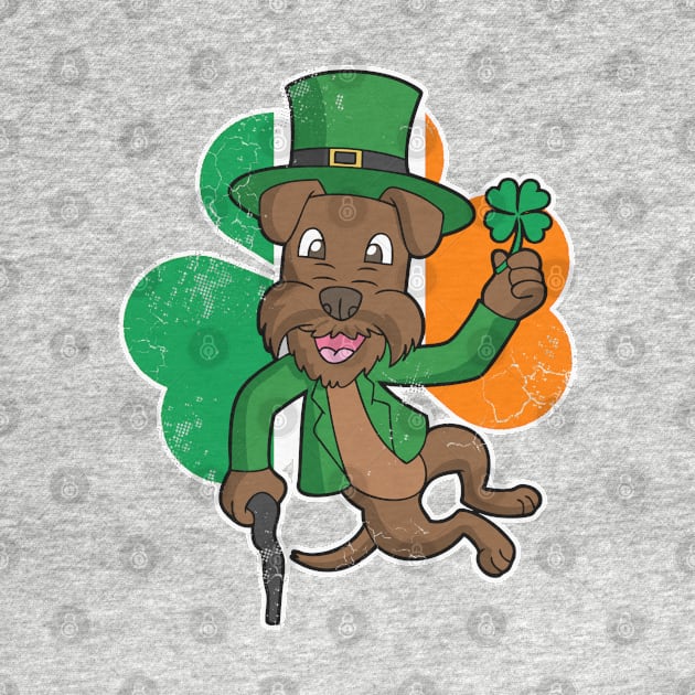 Irish Terrier Dog Lucky St Patrick's Day by E